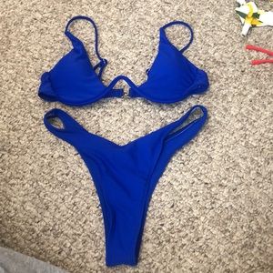 blue bathing suit